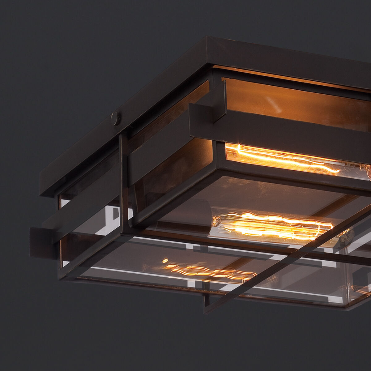 Muller 2 Light 19 inch Bronze Outdoor Wall Mount