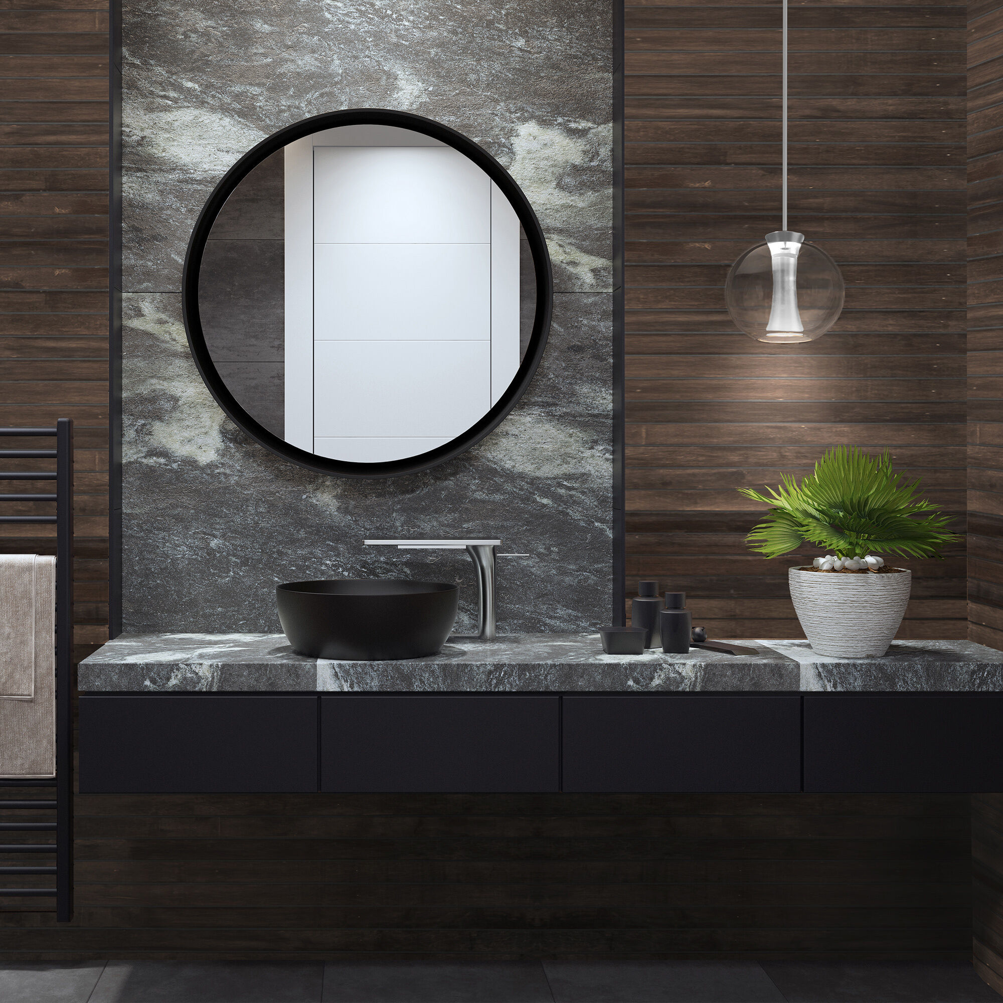 Echo LED 9.5 inch Brushed Nickel Mini-Pendant Ceiling Light, dweLED