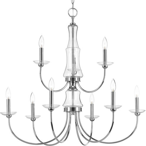 Litchfield 9 Light 34 inch Polished Chrome Chandelier Ceiling Light