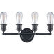 Underwood 4 Light 17 inch Rubbed Oil Bronze Vanity Bar Wall Light