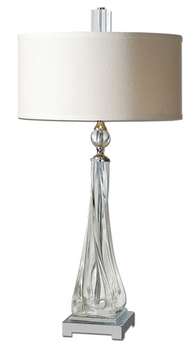 Grancona 32 inch 60 watt Twisted Glass Table Lamp Portable Light
