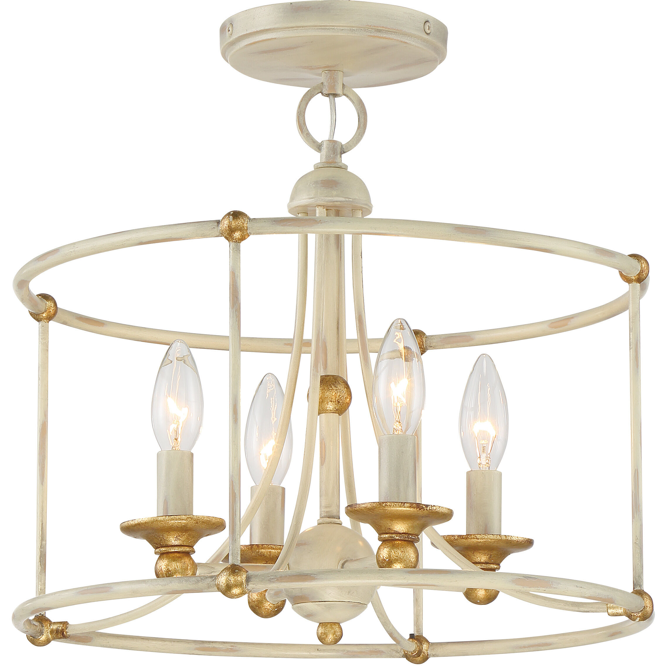 Westchester County 4 Light 15.75 inch Semi-Flush Mount