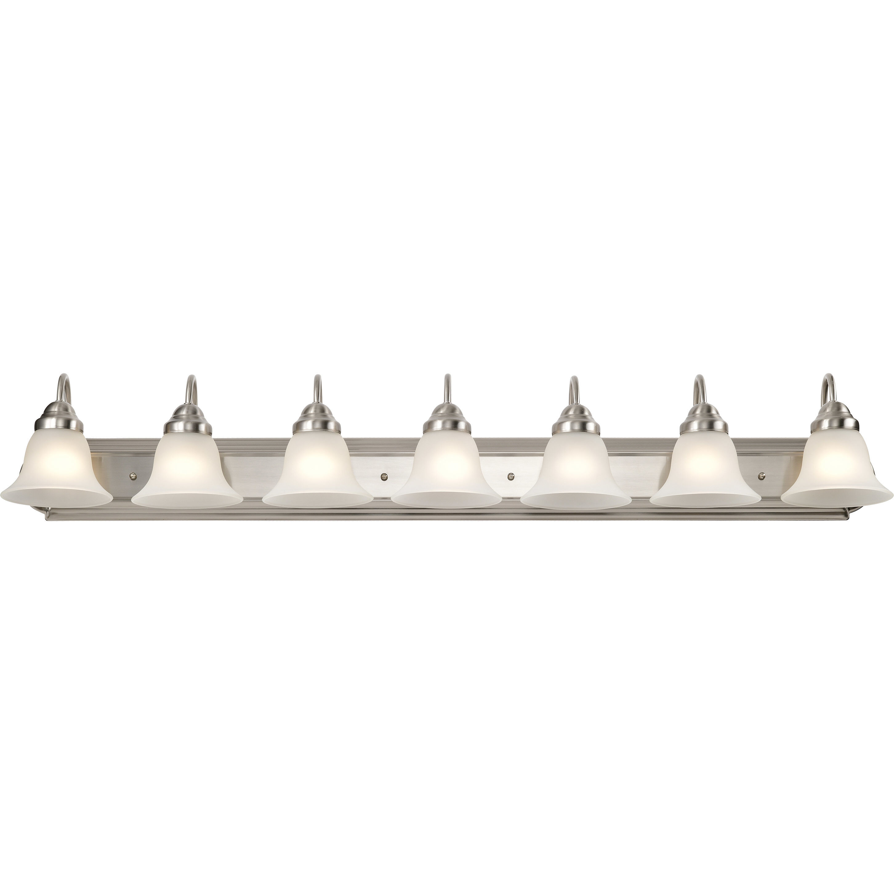 Ballerina 7 Light 48 inch Brushed Nickel Vanity Light Wall Light
