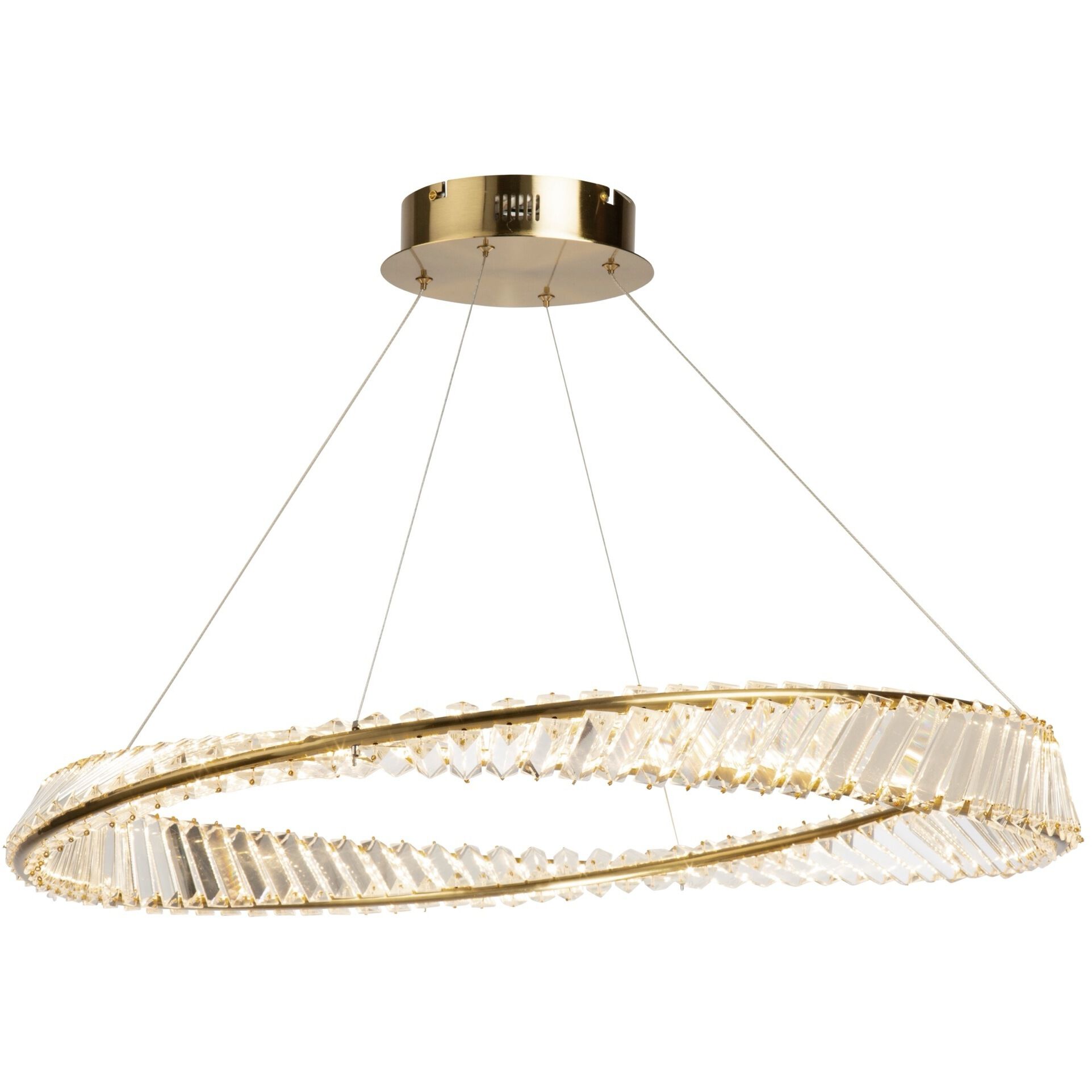 Stella LED 31.5 inch Brushed Brass Pendant Ceiling Light