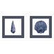 Waterside Collection Blue Framed Art