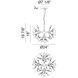Hydragea Bloom LED 24 inch Gold Pendant Ceiling Light