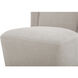 Cormac Grey Rolling Dining Chair in Taupe