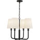 Alora Mood Plisse 4 Light 22.50 inch Chandelier
