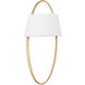 Dubai LED 14 inch Vintage Gold Leaf ADA Wall Sconce Wall Light