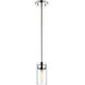 Intersection 1 Light 4 inch Polished Nickel Mini-Pendant Ceiling Light