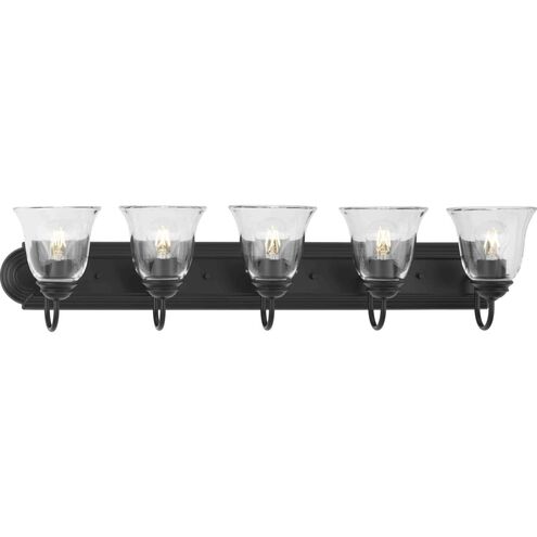 Clear Glass 5 Light Bathroom Vanity Light