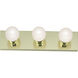 Brentwood 3 Light 18 inch Polished Brass Bath Light Wall Light
