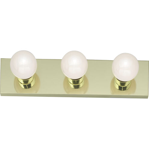 Brentwood 3 Light 18 inch Polished Brass Bath Light Wall Light