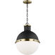 TOB by Thomas O'Brien Hanks 1 Light 13.25 inch Midnight Black Pendant Ceiling Light