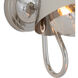 Keaton 1 Light 8.25 inch Polished Nickel Wall Sconce Wall Light, Single