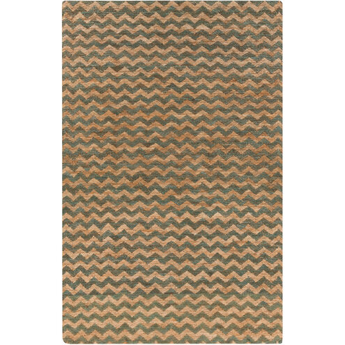 Columbia 132 X 96 inch Camel, Dark Green Rug