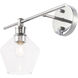 Gene 1 Light 14.7 inch Chrome Wall sconce Wall Light, Left