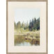 September Skies II Green and Blue and Brown Framed Art