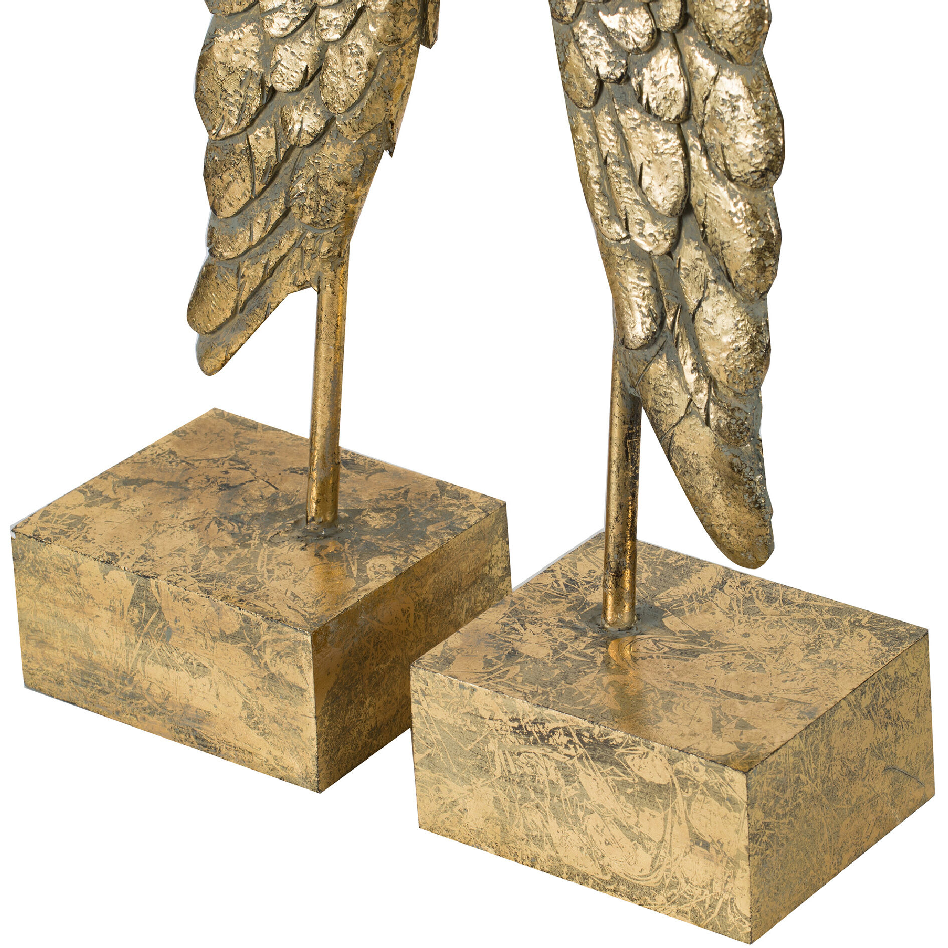 Wing 9.9 X 4.1 inch Gold Book Ends