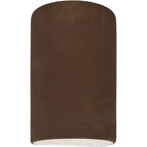 Ambiance Cylinder LED 5.75 inch Real Rust Wall Sconce Wall Light, Small