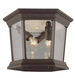 San Marcos 3 Light 9 inch Rust Outdoor Flushmount Lantern