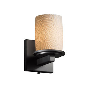 Limoges 1 Light 5 inch Matte Black Wall Sconce Wall Light in Bamboo, Incandescent