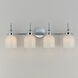 Milk 4 Light 30.5 inch Polished Chrome Bath Vanity Wall Light