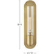 Tully 1 Light 4.5 inch Lacquered Brass ADA Sconce Wall Light