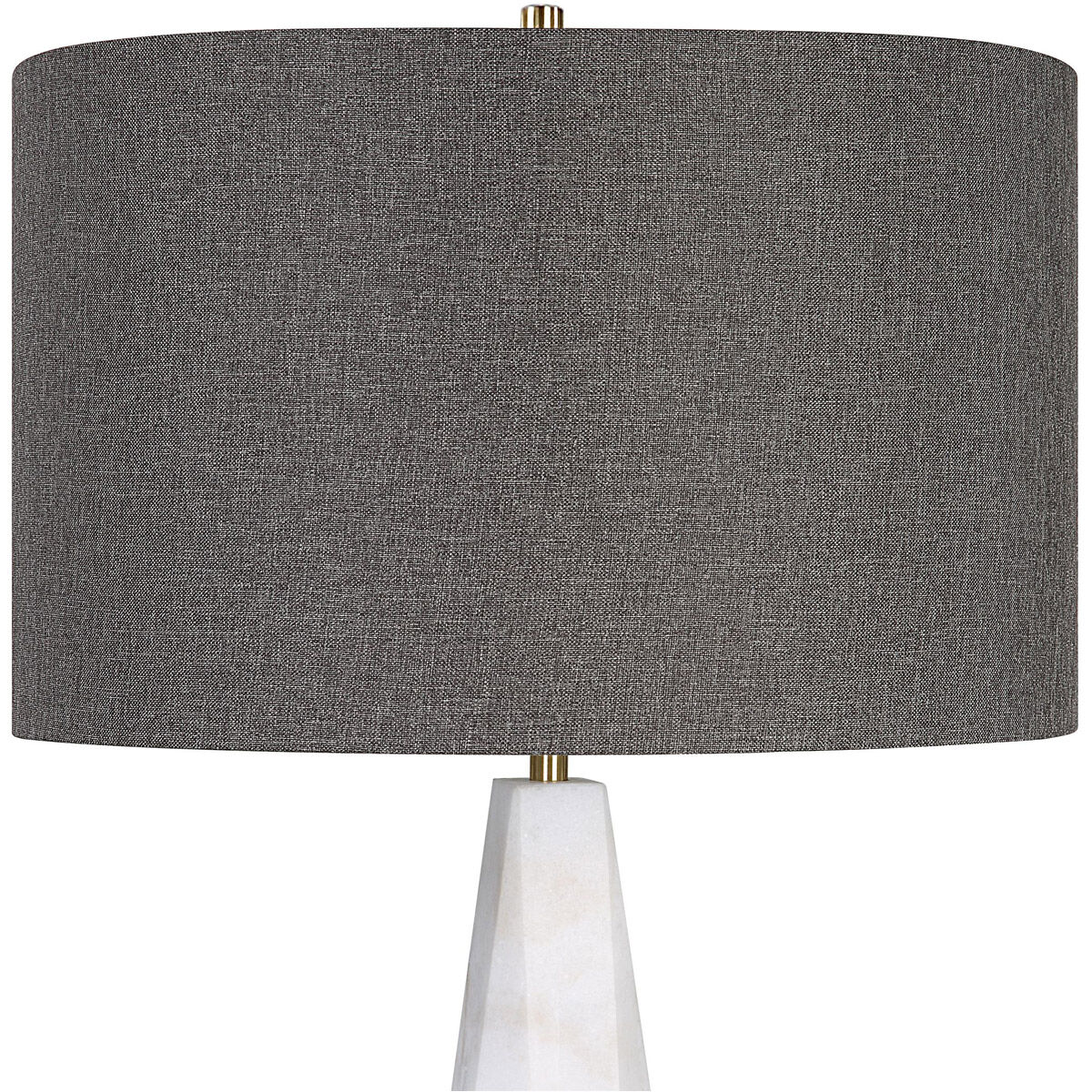 Citadel 29 inch 150.00 watt White Marble and Antique Brass Table Lamp Portable Light