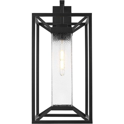Willington 1 Light 25.5 inch Black Outdoor Wall Sconce
