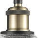 Ballston Ellery 1 Light 5 inch Black Antique Brass Sconce Wall Light in Seedy Glass, Ballston