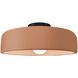 Radiance Collection - Spire LED 13 inch Adobe and Matte Black Semi-Flush Ceiling Light in Dedicated LED, 13W x 6H, Form+Finish+Function