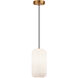 Charismo 1 Light 6 inch Aged Gold Brass Pendant Ceiling Light