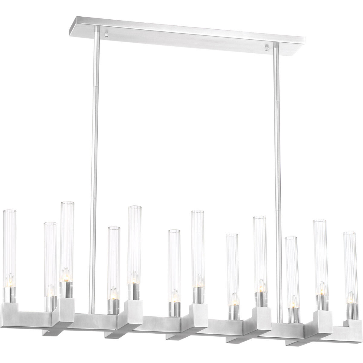 Zeev Lighting CD10276/12/PN Placid 12 Light 10 inch Polished