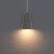 Pompeii LED 6 inch Basalt Stone and Black Mini-Pendant Ceiling Light in 3500K, Bassalt Stone and Black