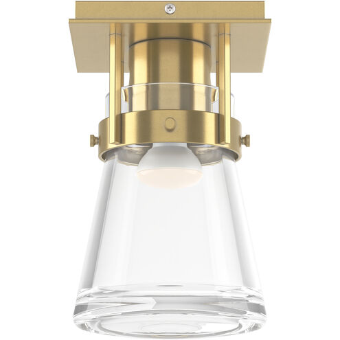 Erlenmeyer 1 Light 6.1 inch Modern Brass Semi-Flush Ceiling Light
