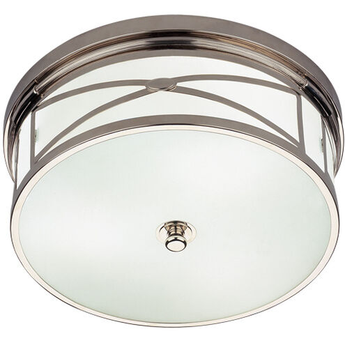 Chase 3 Light 15 inch Polished Nickel Flushmount Ceiling Light