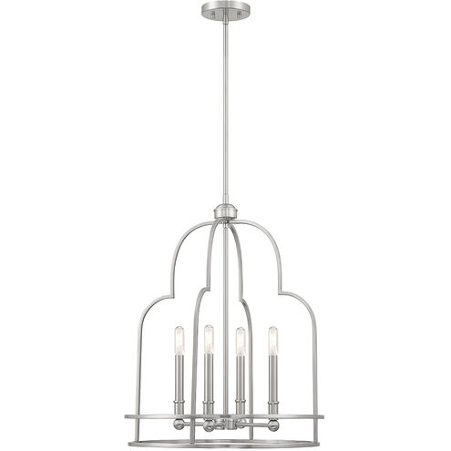 Diplomat 4 Light 20 inch Satin Nickel Pendant Ceiling Light