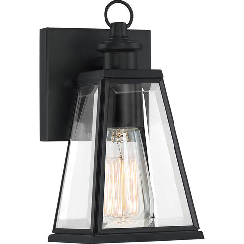 Paxton 1 Light 9 inch Matte Black Outdoor Wall Lantern