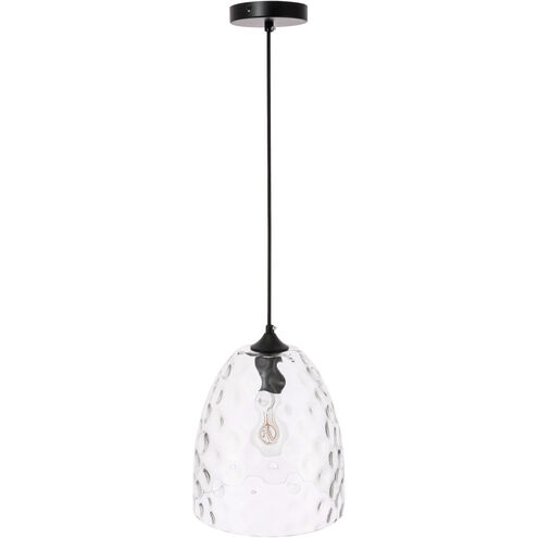 Gibson 1 Light 10 inch Black Pendant Ceiling Light