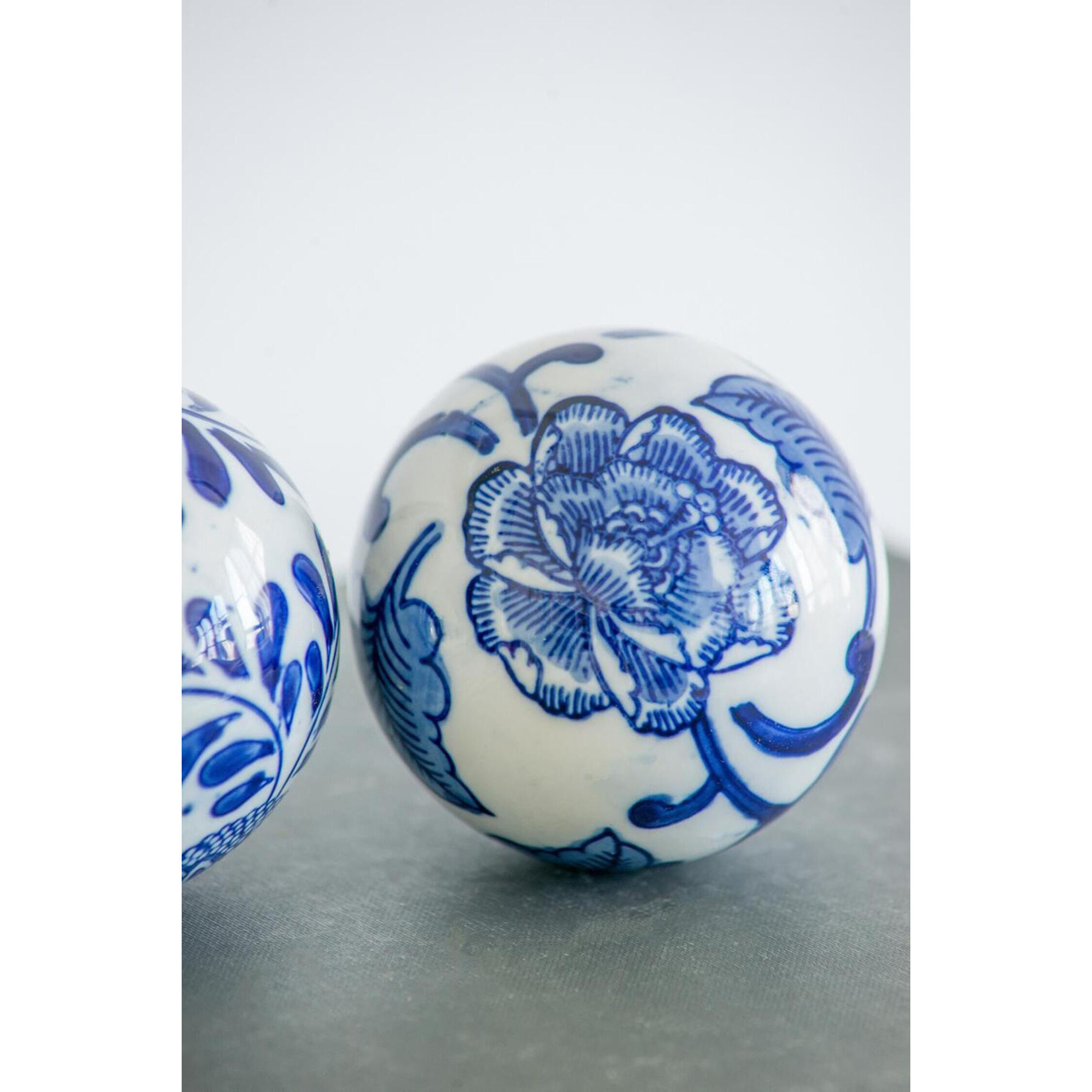 Orbs Blue/White Décor