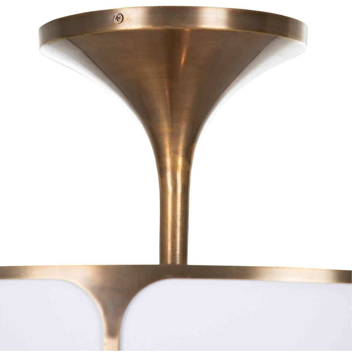 Dove 2 Light 20 inch Aged Bronze / Salt Linen Semi-Flush Mount Ceiling Light