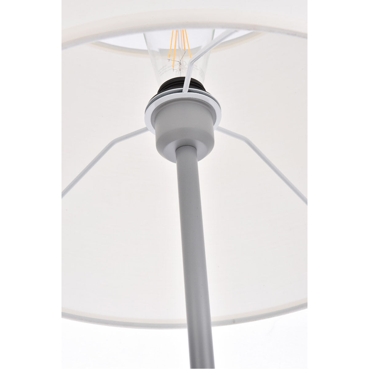 Ines 59.5 inch 40 watt Concrete Gray Floor Lamp Portable Light