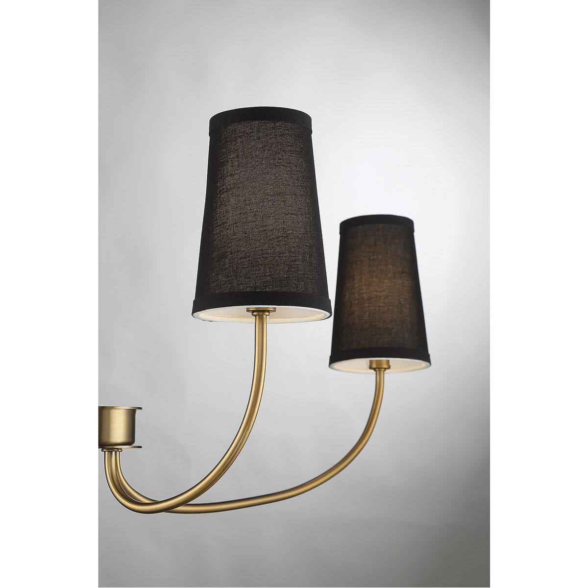 Scandinavian 4 Light 38 inch Natural Brass Chandelier Ceiling Light