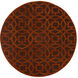 Dream 96 X 96 inch Dark Brown, Burnt Orange Rug
