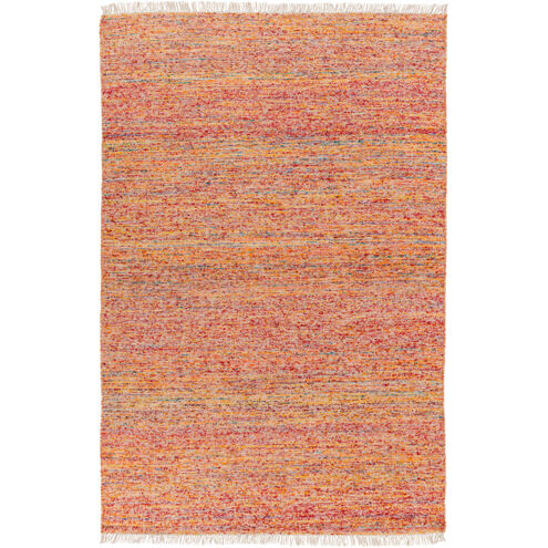 Rex 120 X 96 inch Bright Orange, Cream, Garnet, Burnt Orange Rug