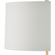 Vittoria 66.75 inch 150 watt Antique Gold Leaf Floor Lamp Portable Light