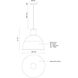 Irving 1 Light 21.75 inch White Pendant Ceiling Light
