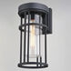 Crestline LED 14 inch Textured Black Outdoor Wall