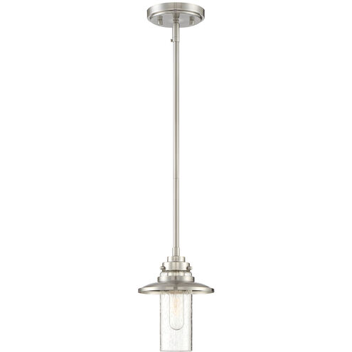 Dover 1 Light 6.5 inch Satin Platinum Mini Pendant Ceiling Light